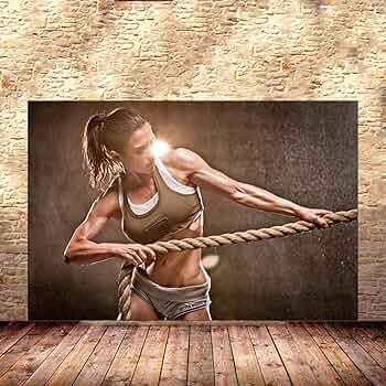 Amazon.co.jp: 女性ワークアウト ポスター Poster ホームGymジム